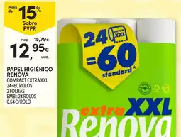 Continente papel higiênico renova compact extra xxl promoção