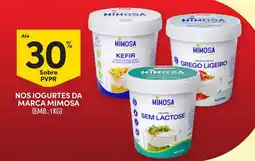 Continente Iogurtes da marca mimosa promoção
