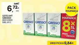 Continente Leite uht gresso meio gordo promoção