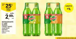 Continente Refrigerante c/ gas sumol laranja/ananas promoção