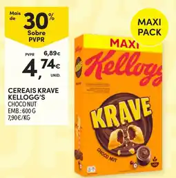 Continente Cereais Krave Kellogg's Choco Nut promoção