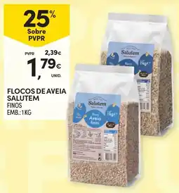 Continente Flocos de aveia salutem finos promoção
