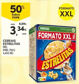 Continente Cereais estrelitas mel promoção