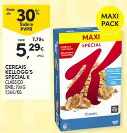Continente Cereais Kellogg's Special K Clássico promoção
