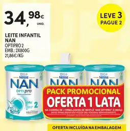 Continente Leite infantil nan optipro 2 promoção
