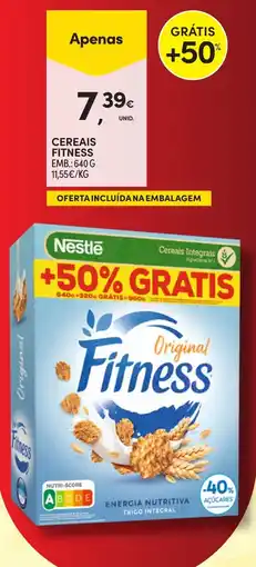 Continente Cereais fitness promoção
