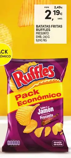 Continente Batatas fritas ruffles presunto promoção