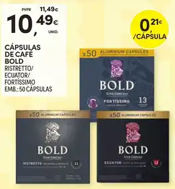 Continente Cápsulas de café bold promoção