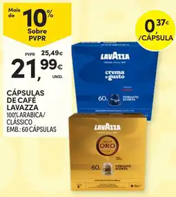 Continente Cápsulas de café lavazza 100% arábica/ clássico promoção