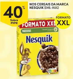 Continente Cereais da marca Nesquik promoção