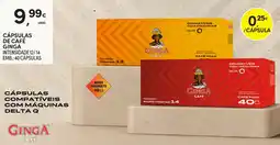 Continente Cápsulas de café ginga promoção