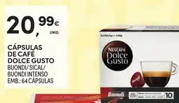 Continente Cápsulas de café dolce gusto buondi/sical/buondi intenso promoção