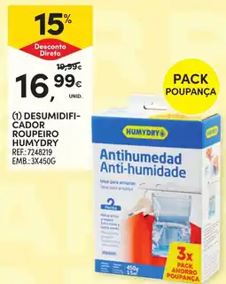 Continente Desumidificador roupeiro humydry promoção