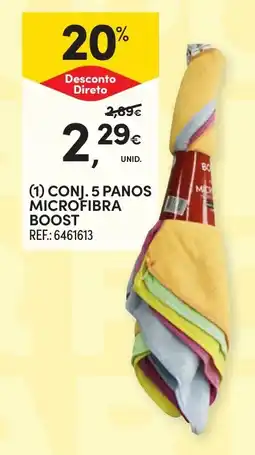 Continente panos microfibra boost promoção