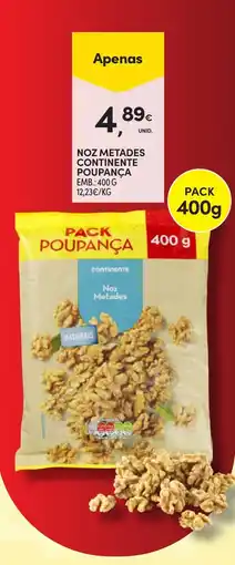 Continente Noz Metades Continente promoção