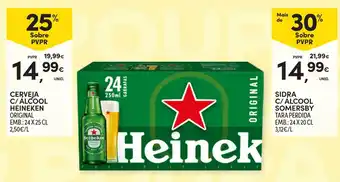 Cerveja c/ álcool heineken original