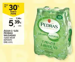 Continente Água c/ gás pedras salgadas promoção