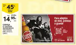 Continente Cerveja c/ alcohol super bock promoção