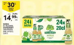 Continente Sidra c/ alcool somersby promoção
