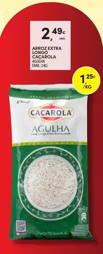 Continente Arroz extra longo caçarola agulha promoção