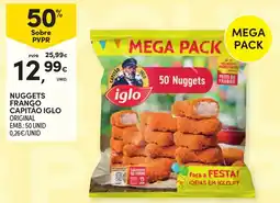 Continente nuggets frango capitão iglo original promoção