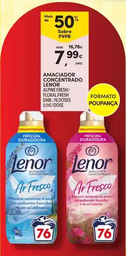 Continente Amaciador concentrado lenor promoção
