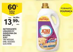Continente Detergente líquido p/ máquina da roupa xau tira-nódoas promoção