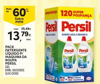 Detergente líquido p/ máquina da roupa persil gel