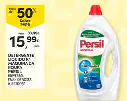 Continente detergente líquido p/ máquina da roupa persil universal promoção