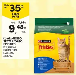 Continente alimento seco p/gato friskies promoção