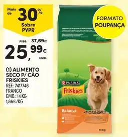Continente Alimento seco p/ cão friskies promoção