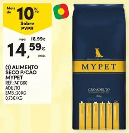 Continente alimento seco p/cão mype promoção
