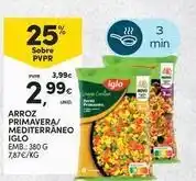 Continente Bom dia Iglo - arroz primavera/mediterraneo promoção
