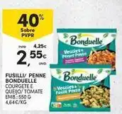Continente Bom dia Bonduelle - fusilli/ penne promoção