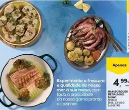 Continente Bom dia Gama - hambúrguer de salmao mowi promoção