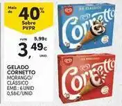 Continente Bom dia Cornetto - gelado promoção