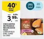 Continente Bom dia Iglo - crocantes de frango recheados promoção