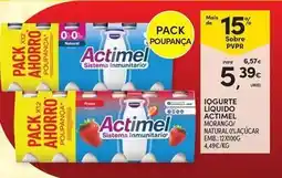 Continente Bom dia Danone - iogurte liquido actimel promoção