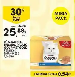 Continente Bom dia Gourmet - alimento humido p/ gato promoção