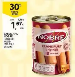 Continente Bom dia Nobre - salsichas promoção