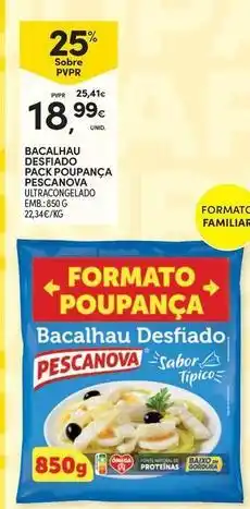 Continente Bom dia Pescanova - bacalhau pack poypanca promoção