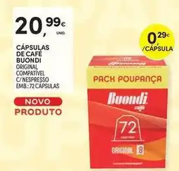 Continente Bom dia Buondi - cápsulas de café promoção
