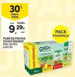 Continente Bom dia Gogo squeez - pure de frutas promoção