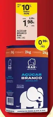 Continente Bom dia Rar - açúcar branco emb.2kg promoção
