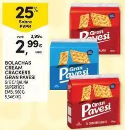 Continente Bom dia Pavesi - bolachas cream crackers gran promoção