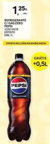 Continente Bom dia Pepsi - refrigerante c/ gas zero promoção