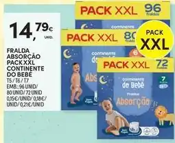 Continente Bom dia Bébé confort - fralda absorcao pack xxl continente promoção
