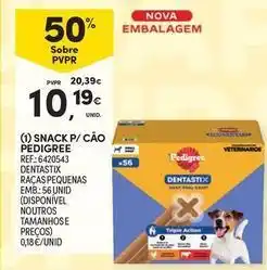 Continente Bom dia Pedigree - snack p/ cao promoção