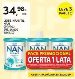 Continente Bom dia Nan - leite infantil nan optipro 2 promoção
