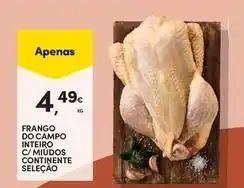 Continente Bom dia Continente - frango do campo inteiro c/midos selecao promoção